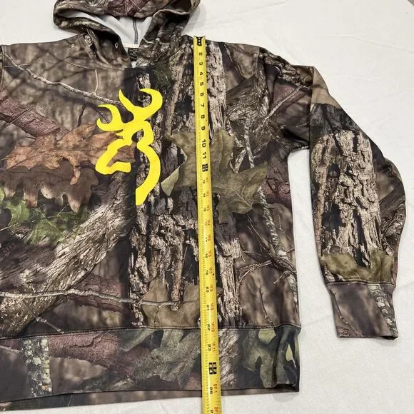 Browning Hoodie Mens Small Camo Performance Sweatshirt Mossy Oak - Picture 7 of 14